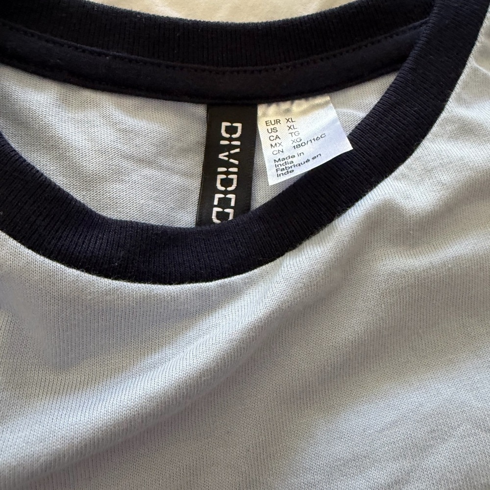 Divided Light Blue Ringer Tee - Picture 2 of 4